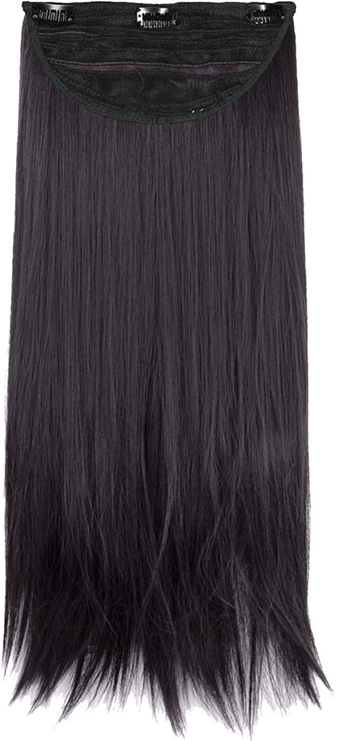Streak Street Clip-In 24" Natural Black Straight Hair Extensions