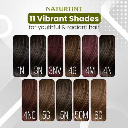 Naturtint Permanent Hair Colour 4n Natural Chestnut 170ml Ammonia Free 92% Natural Ingredients