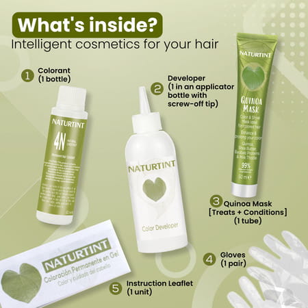 Naturtint Permanent Hair Colour 4n Natural Chestnut 170ml Ammonia Free 92% Natural Ingredients