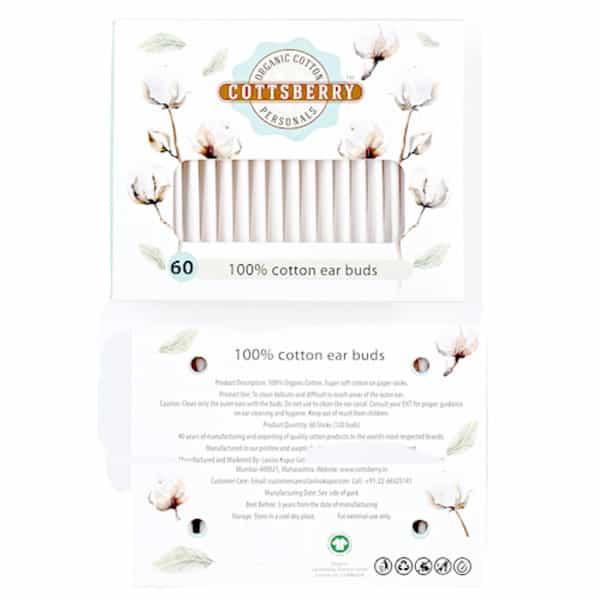 Cottsberry Cotton Ear Buds 60 No's