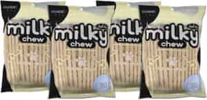Dogaholic Milky Chew Stick Style Dog Treats | 30 Sticks Per Pack (pack Of 4)
