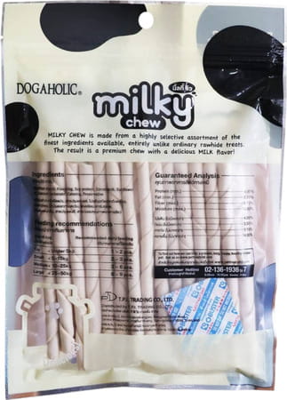 Dogaholic Milky Chew Stick Style Dog Treats | 30 Sticks Per Pack (Pack Of 4)