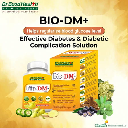 Dr Goodhealth Bio Dm+ Ayurvedic Medicine Diabetes Care Controls Blood Sugar Pack Of 2 120 Tablets
