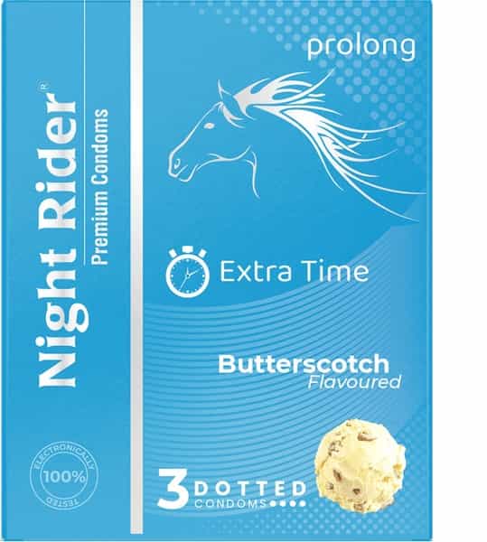 Night Rider Condom - Butterscotch - 3'S