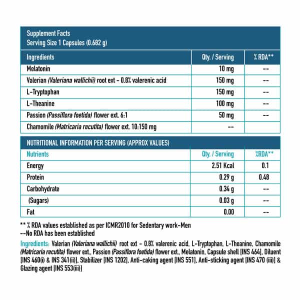 Hk Vitals Melatonin | 60 Capsules