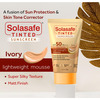 Solasafe Tinted Sunscreen Gel | Spf 50 | Lightweight Mousse Lvory 40 Gm