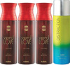 Ajmal 3 Sacred Love For Women & 1 Distraction For Men & Women Deodorants Each 200Ml Combo Pack Of 4