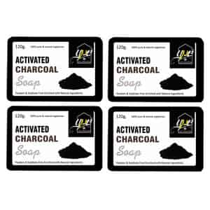 Ynb Yours Natural Buddy Organic Activated Charcoal Handmade Sls & Paraben Free Soap 120g (pack Of 4)