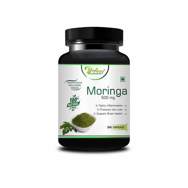 Moringa Herbal Capsules For Helps To Protect Liver & Brain Health | Anti-Ageing (30 Capsules)