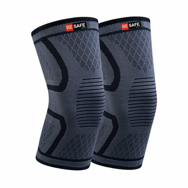 Besafe Forever Knee Support Cap Brace/Sleeves For Pain Relief | L | Pack Of 2