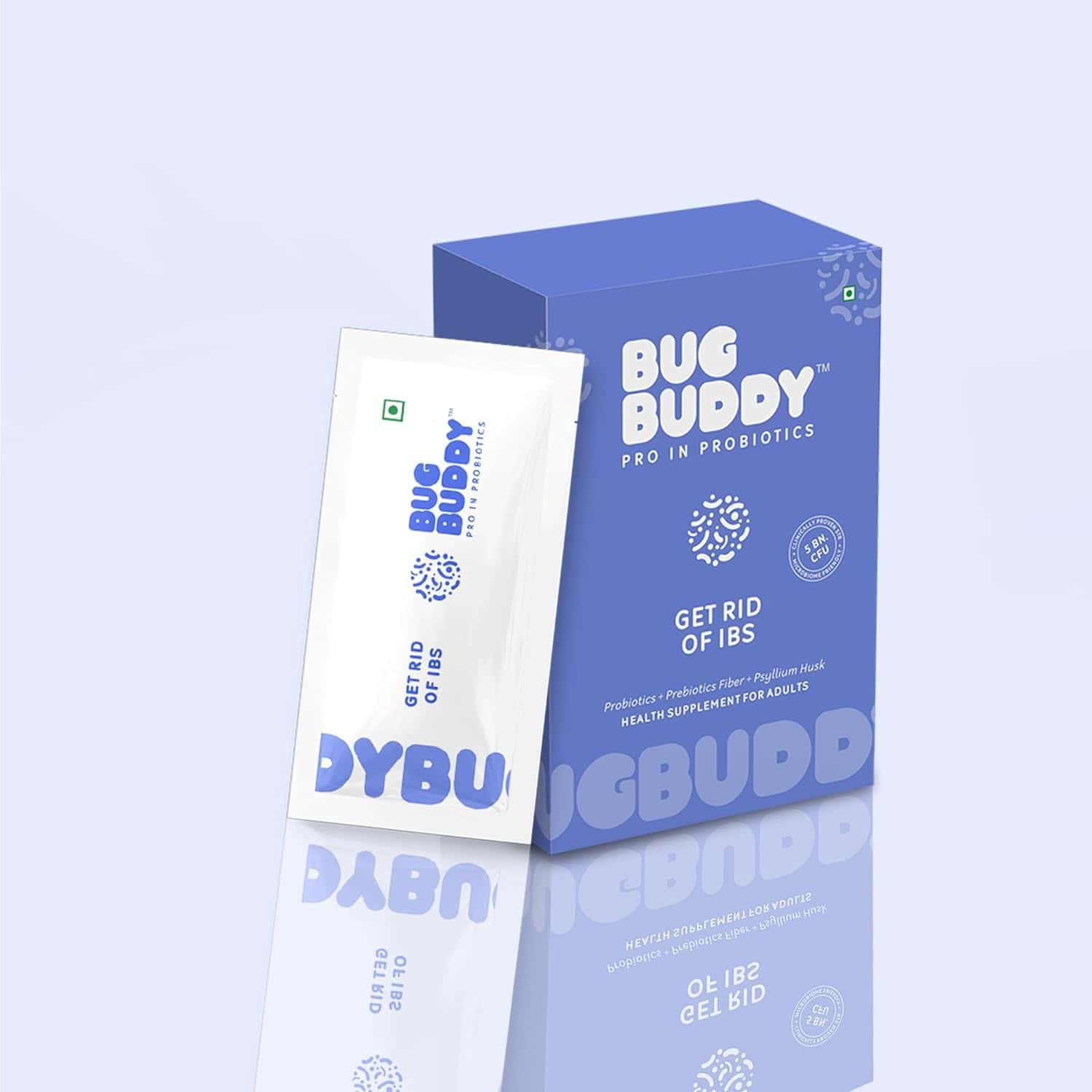Bug Buddy Get Rid Of Ibs | Probiotic Ibs Medicine (5 Billion Cfu) | 15 Days Pack