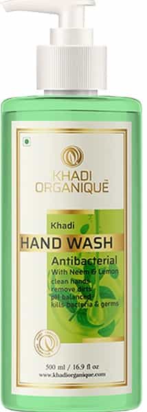 Khadi Organique Advanced Lemon & Organic Neem Anti Bacterial Hand Wash-500Ml