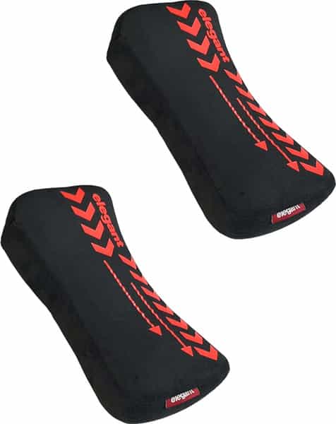 Elegant Arrow Neck Support Pillow Black (Set Of 2)