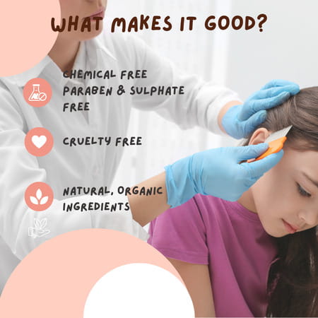 Coco Crush Ayurvedic Anti Lice Hair Spray | Kills Lice/Eggs/Nits | 100% Naturally - 50ml