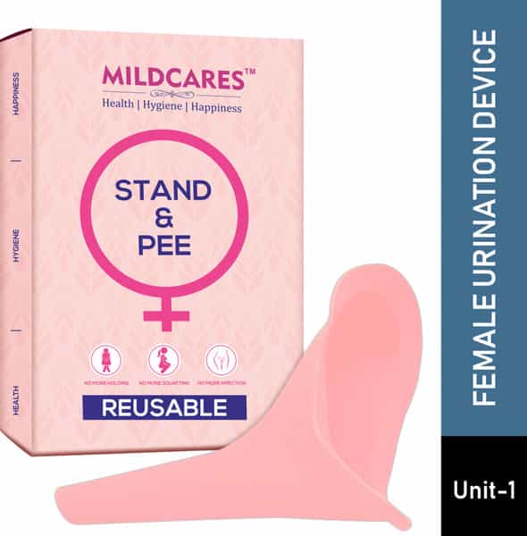 Mildcares Silicone Stand And Pee Reusable Female Urination Device (Pack Of 1)