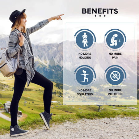 Mildcares Silicone Stand And Pee Reusable Female Urination Device (Pack Of 1)