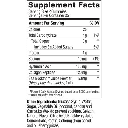 Olly | Glowing Skin | Plump Berry | 50 Gummies