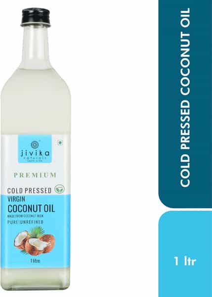 Jivika Cold Pressed Virgin Coconut Oil 1Ltr Bottle