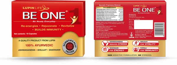 Be One Shilajit Ashwagandha Shatavari 100% Ayurvedic Energy And Immunity - Strip Of 10 Capsules