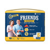 Friends Overnight Adult Dry Pants 10 Count (Xl) Waist 76-142 Cm(30-56 Inch)