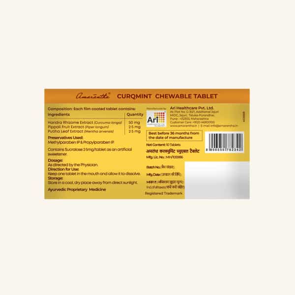 Amarantha Curqmint Tablet (Pack Of 5)