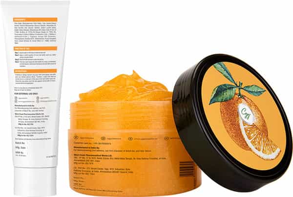 Cgg Cosmetics Vitamin C Gel Exfoliating Body Scrub & Gentle Scrub (Combo Packs) - 350Gm