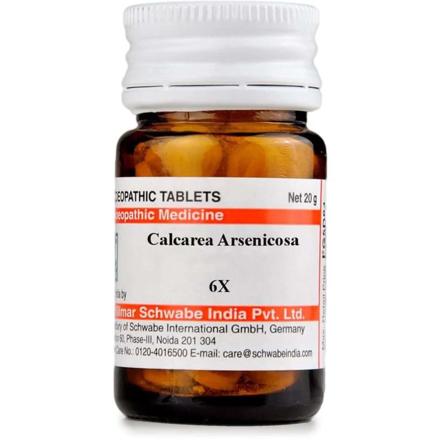 Dr. Willmar Schwabe India Calcarea Arsenicosa Trituration Tablet 6x 20 No's