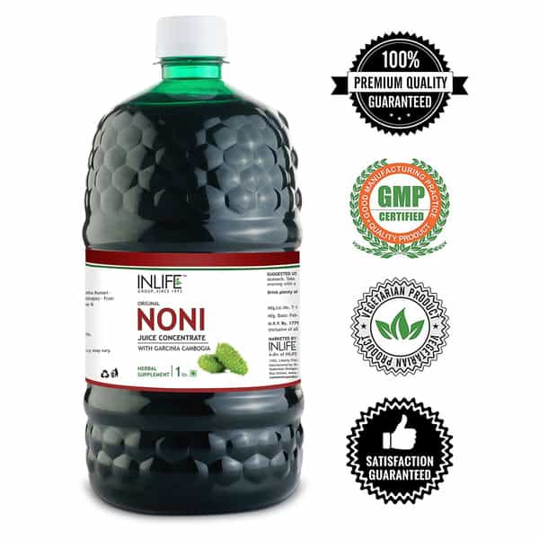 Inlife Noni Gold Fruit Juice Concentrate Plus Garcinia & Aloe Vera Liquid Drink 1 Litre Family Pack