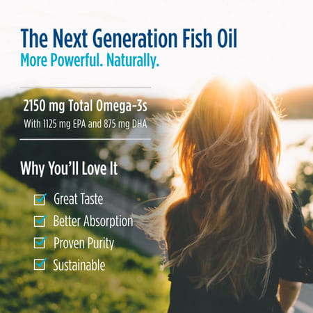 Nordic Naturals Ultimate Omega 2x 2150 Mg Omega 3 Fish Oil + Epa And Dha For Men & Women 60 Softgels