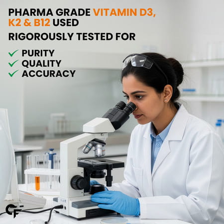 Carbamide Forte Vitamin D3 K2 B12 Gummies For Women Men & Kids-60 Gummies