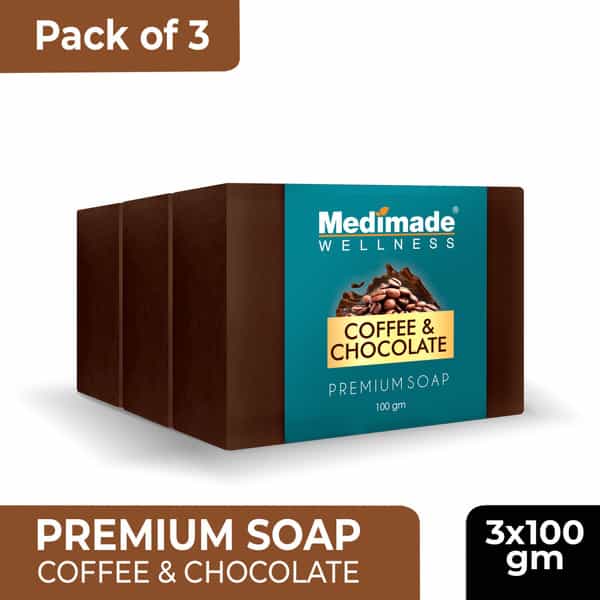 Medimade Coffee & Chocolate Premium Soap - 100 Gm X 3 ( Pack Of 3 )