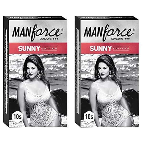 Manforce Ribbed & Dotted Sunny Edition Condoms 10 Pcs X Pack Of 2