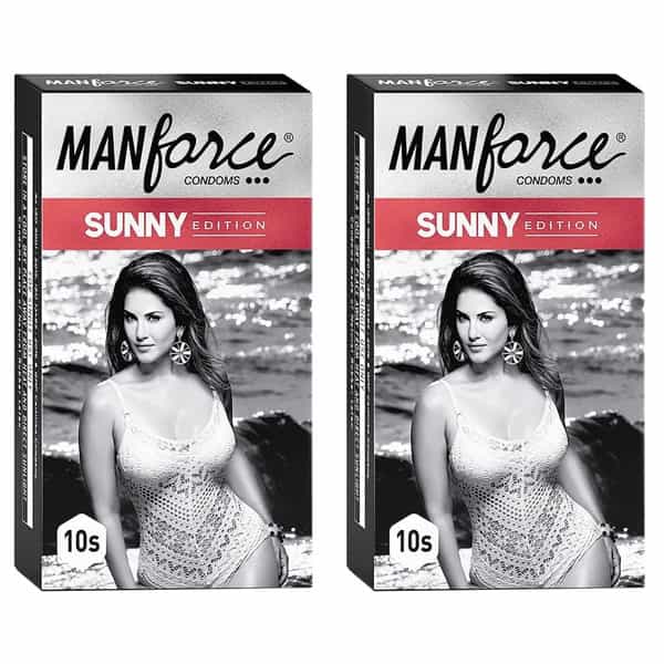 Manforce Ribbed & Dotted Sunny Edition Condoms 10 Pcs X Pack Of 2
