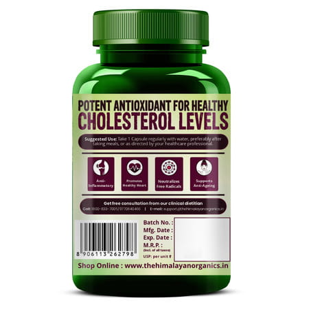 Vlado'S Himalayan Organics Grape Seed Extract 500mg For Healthy Cholesterol Level - 90 Veg Capsules