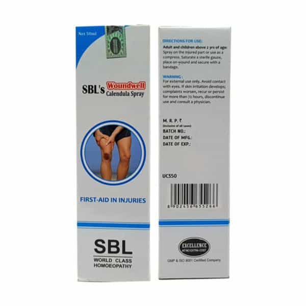 Sbl Woundwell Calendula Spray 50 Ml Pack Of 2