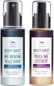 Tnw The Natural Wash Body Mists - A Duo Of Sweet & Spicy Fragrance - 200 Ml