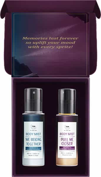 Tnw The Natural Wash Body Mists - A Duo Of Sweet & Spicy Fragrance - 200 Ml