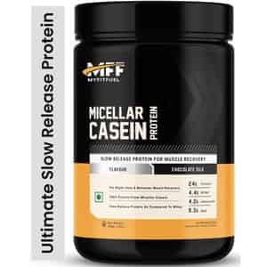 Myfitfuel Mff Micellar Casein Protein Powder 500g (1.1 Lbs) Chocolate Silk | Slow Release Protein
