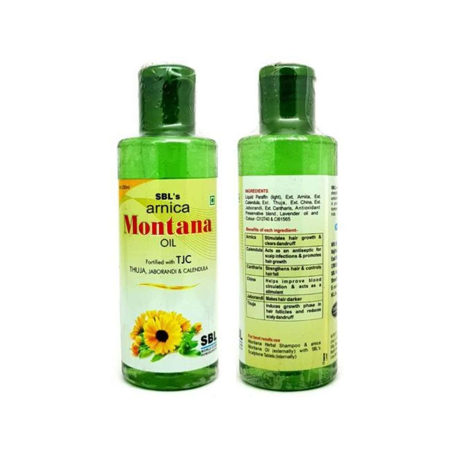 Sbl Arnica Montana Hair Oil With Tjc 200 Ml Pack Of 2