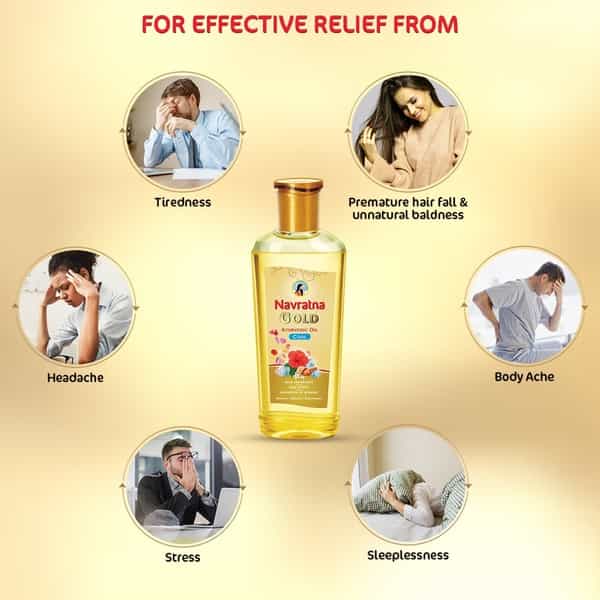 Navratna Gold Ayurvedic Oil - 300 Ml
