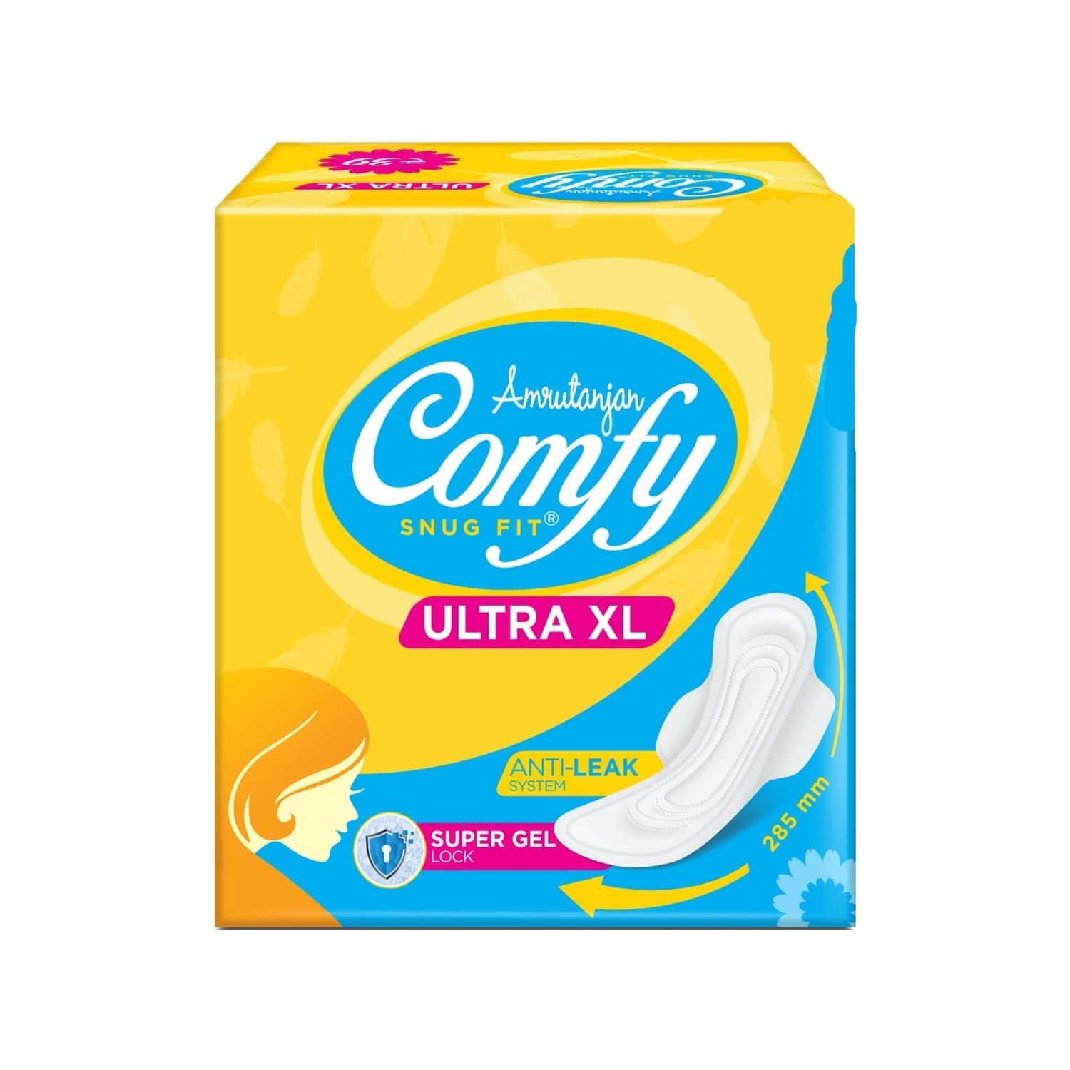 Buy AMRUTANJAN COMFY ULTRA XL SANITARY PADS PACKET OF 6 Online & Get