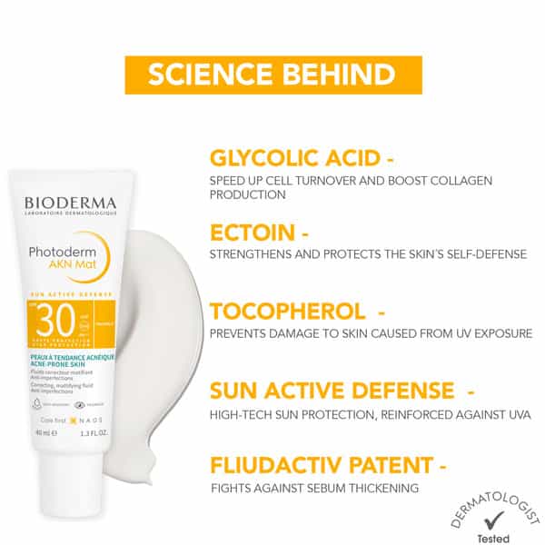 Bioderma Photoderm Akn Mat Fluide Spf 30 High Protection & Water Resistant-40Ml