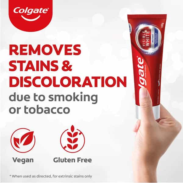 Colgate Visible White Instant Toothpaste - 100Gm