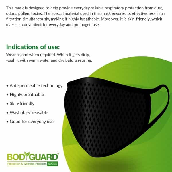 Bodyguard Anti - Microbial Reusable Face Mask N95