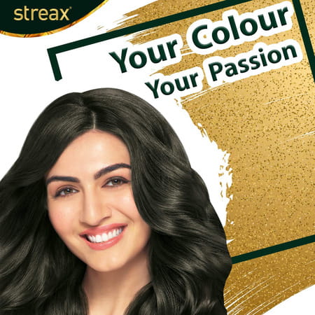 Streax Permanent Hair Colour|100% Grey Coverage, Brown Hair Colour, 2 Natural Brown|120ml, Pack Of 2