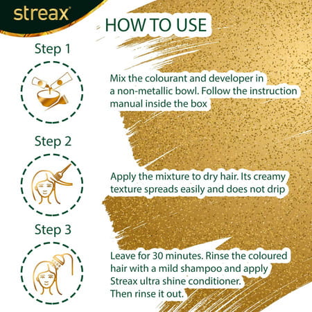 Streax Permanent Hair Colour|100% Grey Coverage, Brown Hair Colour, 2 Natural Brown|120ml, Pack Of 2