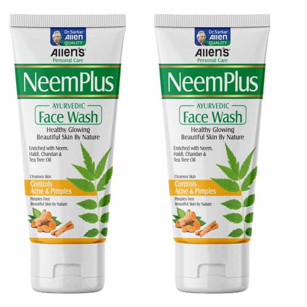 Allen Laboratories Neemplus Ayurvedic Face Wash 100 Ml (Pack Of 2)