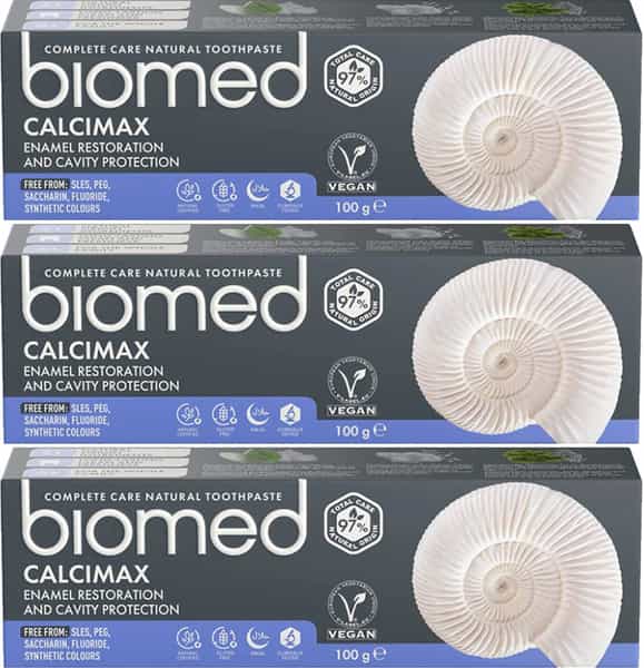 Biomed Completecare Calcimax Toothpaste - 100Gms (Pack Of 3) White