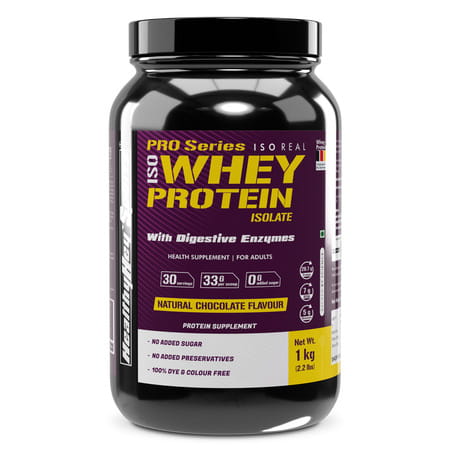 Healthyhey Sports Iso Whey Protein With 90% Protein (Unflavoured 1 Kg)