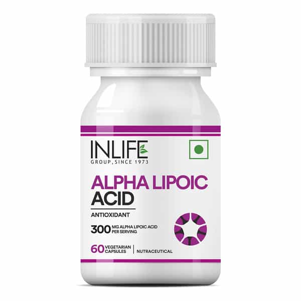 Inlife Alpha Lipoic Acid 300Mg For Nerve Health & Energy - 60 Capsules